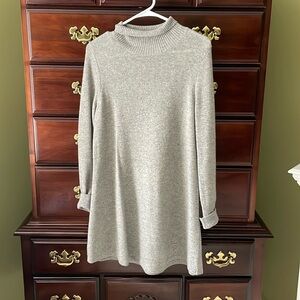 Grey sweater dress. White and Warren. Size small.